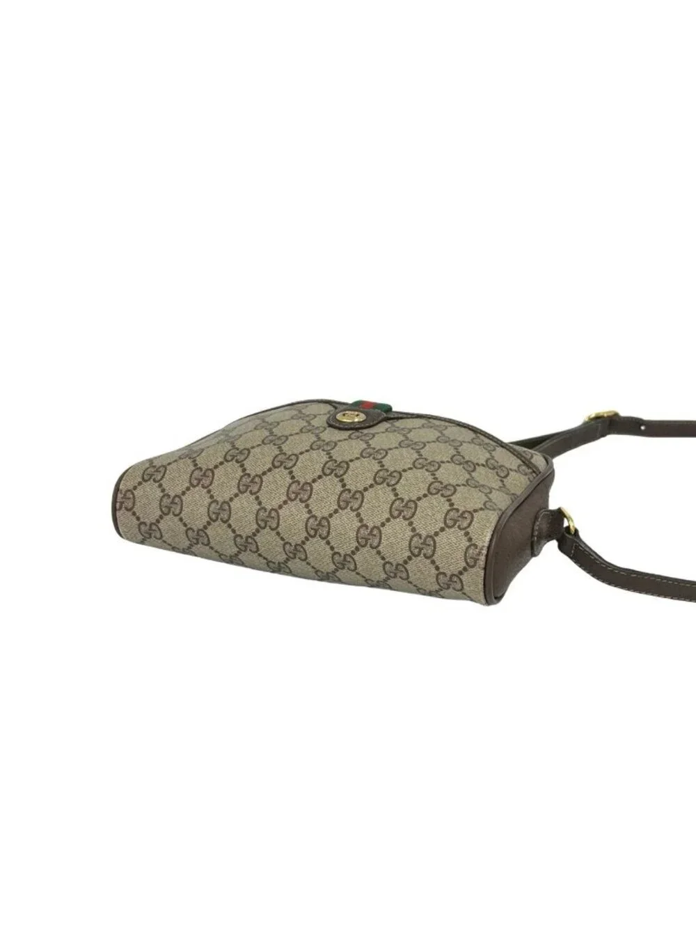 Gucci Vintage Sherry Line GG Logo Pattern Leather Mini Shoulder Bag Pochette